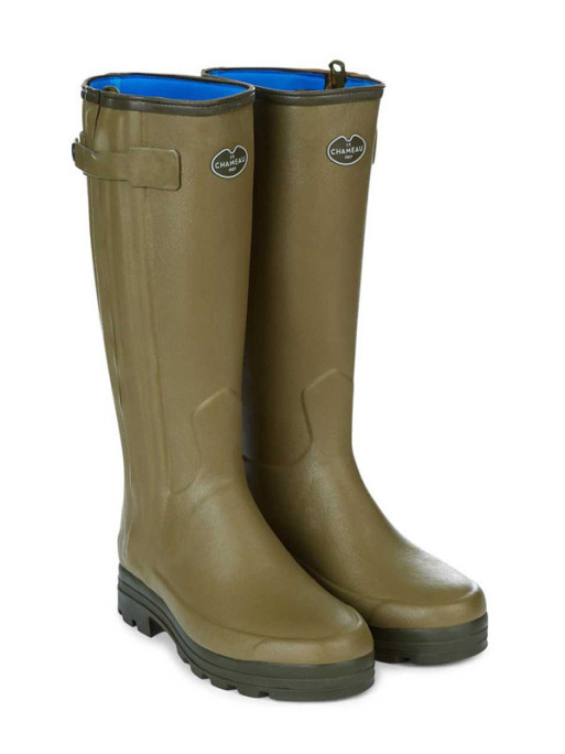 Bottes Chasseur doublées en néoprène homme vert vierzon Le Chameau