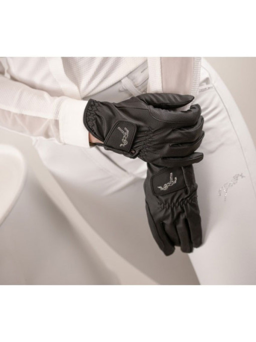 Gants D'Équitation Back On Track – Welltex à Chaleur Réfléchissante, Adhérents, Résistants, Coupe Petite – Confort Et Contact Fin Avec Les Rênes