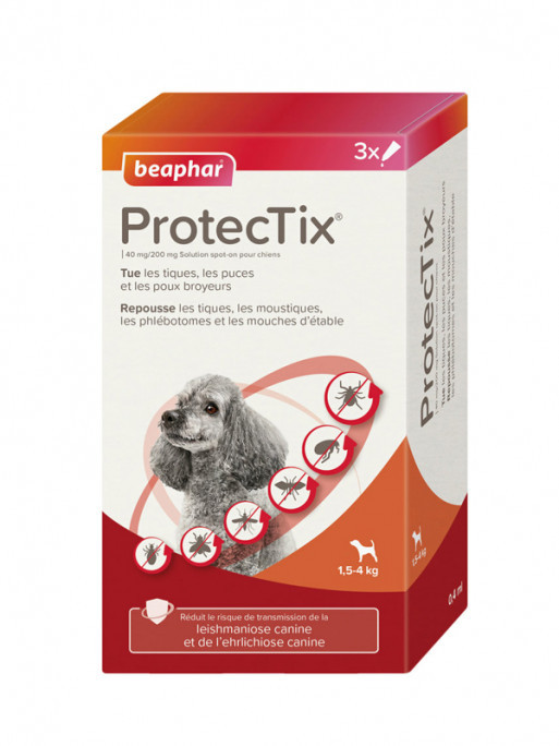 Pipettes antiparasitaires Protectix petit chien Beaphar Pipettes antiparasitaires Protectix petit chien Beaphar