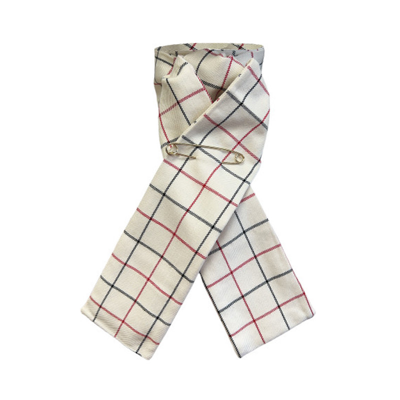 Foulard Carré Vénerie Chasse à Courre Marron Beige - Polyester, Occasion Bon état
