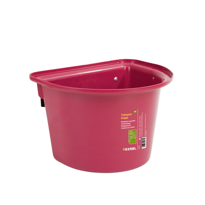 Mangeoire à Suspendre Kerbl HangOn 13L - Rose, Plastique Résistant, Pour Oiseaux