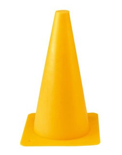 Cône d'entraînement jaune