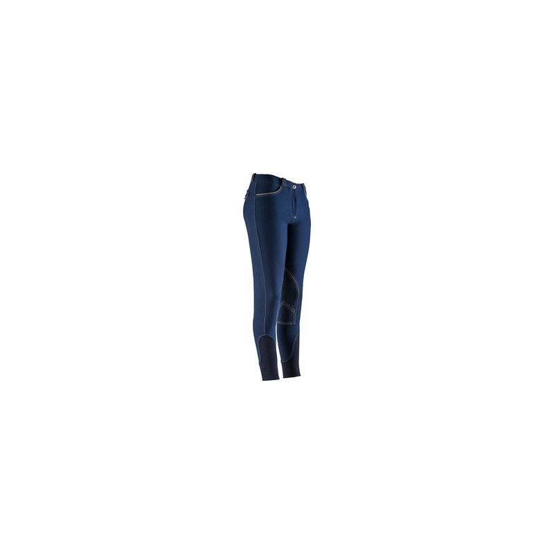 Pantalon D'équitation Femme Equi Theme - Jean Noir Garniture Complète - Neuf