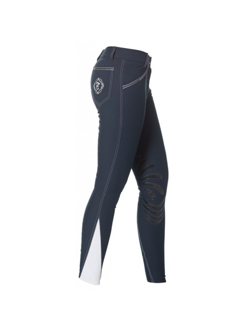 Horze Pantalon équitation fond intégral avec silicone Grand Prix