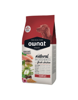 Croquettes pour chien Classic Complet Ownat 4 kg