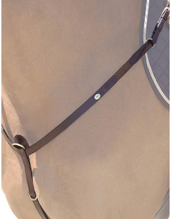 Collier de chasse cuir plat Dyon