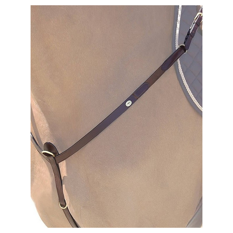 Collier en cuir tressé 20 mm Noir