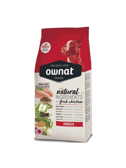 Croquettes pour chien Classic Energy Ownat 20kg