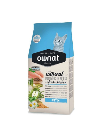 Croquettes pour chat Classic Kitten Ownat 4kg