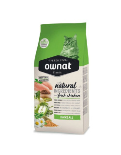 Croquettes pour chat Classic HairBall Ownat 4kg