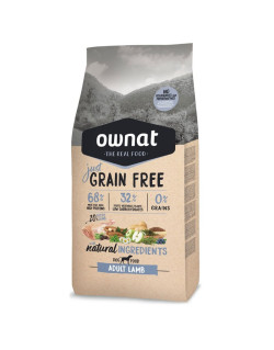 Croquettes pour chien Just Grain Free Adult Lamb Ownat 14 kg