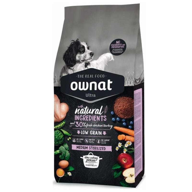 Croquettes pour chiens Ultra Sterilized Ownat 14kg