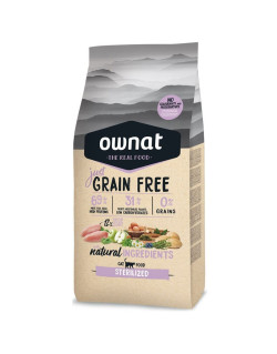 Croquettes chat Just Grain Free Sterilized Ownat 8 kg