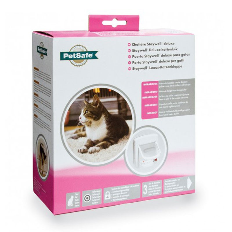Porte Staywell infrarouge Deluxe 4 positions - chats et chiens