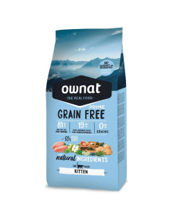 Croquettes Chat Grain Free Prime Kitten Ownat 3Kg