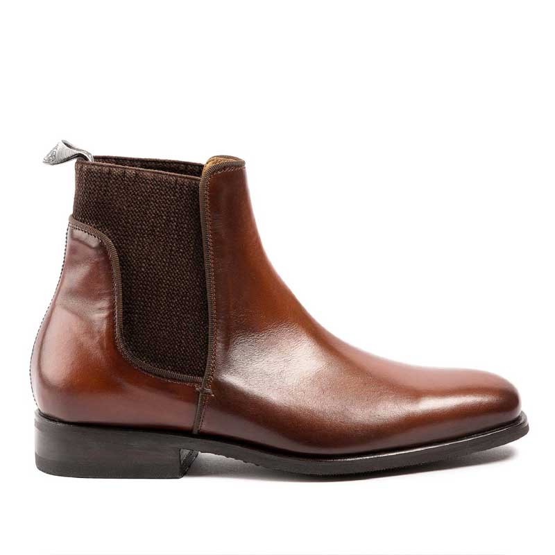 boots equitation cuir marron