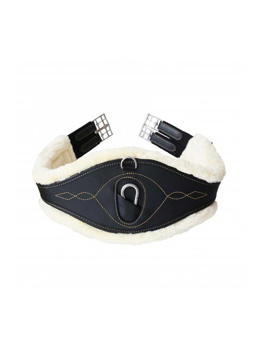 Kentucky Horsewear - Sangle Anatomique Sheepskin Marron / Naturel - Myver Sellerie