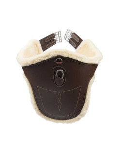 Sangle bavette en cuir et mouton Kentucky