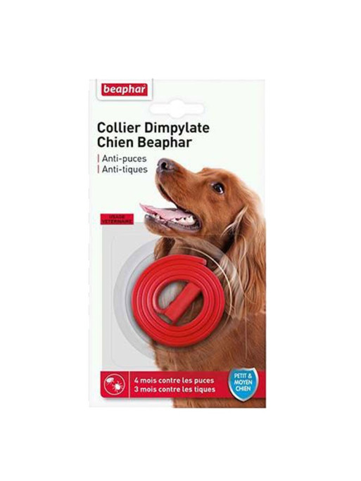 Collier Dimpylate chien Beaphar anti-puces et tiques