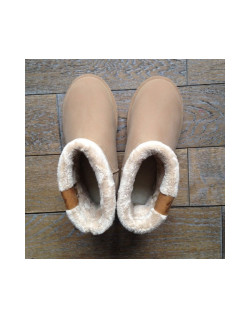 Boots caoutchouc fourrées Pénélope Leprévost