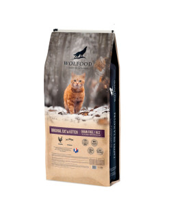 Croquettes Original Cat & Kitten Wolfood 10 kg