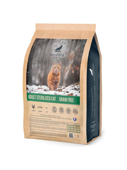 Croquettes Adult sterilized Cat Wolfood 3kg