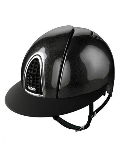 Casque cromo shine Kep visiere large