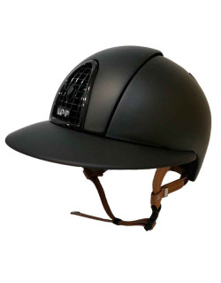 Casque Cromo matt jugulaire beige visière large Kep