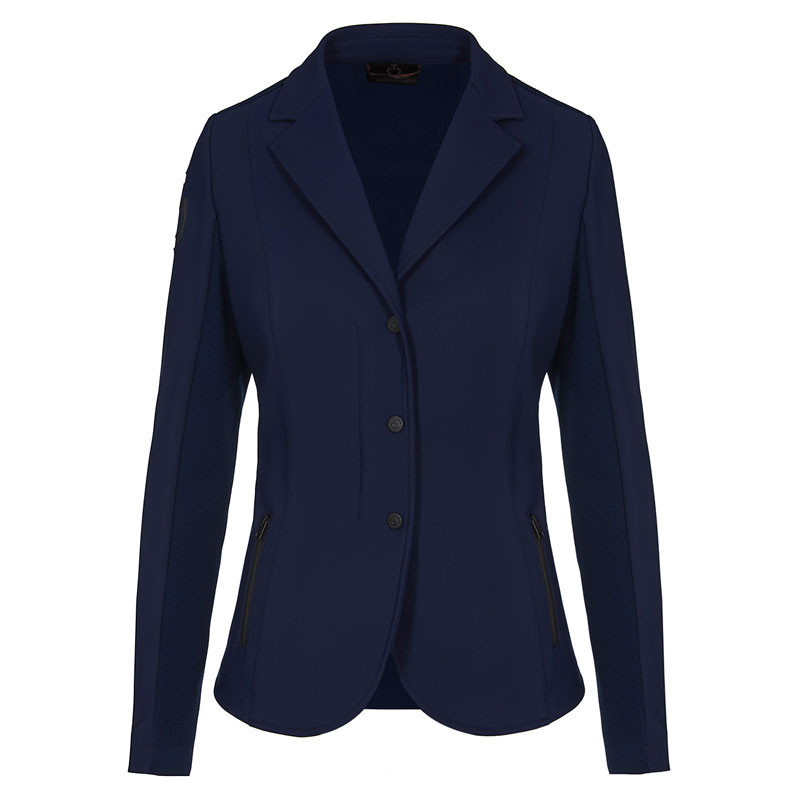 Veste de concours Tech Knit Zip femme Cavalleria Toscana bleu marine Veste de concours Tech Knit Zip femme Cavalleria Toscana bleu marine