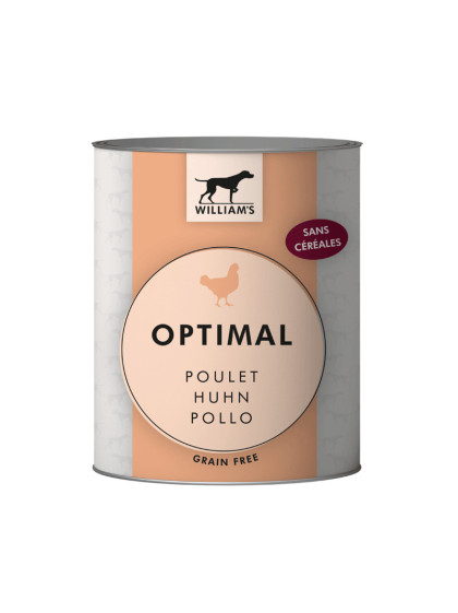 Pâtée William's Optimal au poulet 800g