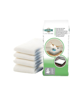 Lot 4 tapis absorbants pour bac crystal Petsafe