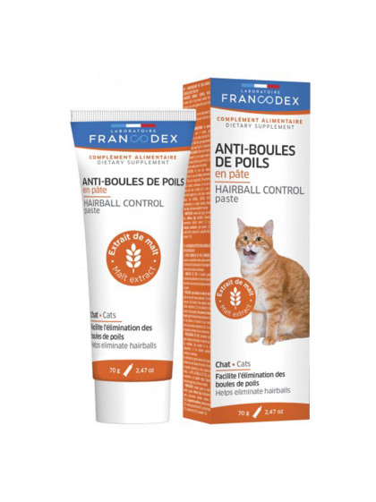 Pâte anti boule de poils pour chats Francodex