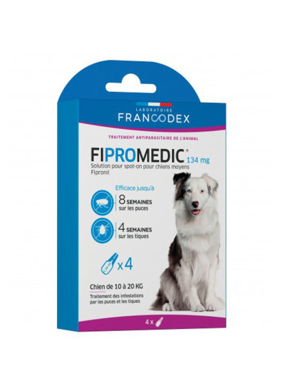 Antiparasitaire Fipromedic 134mg pour chiens moyens Francodex