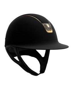 Casque Miss Shield Blason crystal fabric Gold Swarovski Samshield