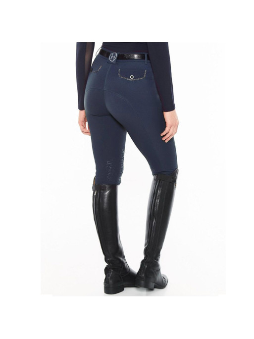 Harcour Pantalon d'Équitation Jaltika Fix System Rouge Rubis 