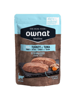 Aliment humide pour chat Turkey & Tuna Ownat