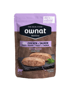 Aliment humide pour chat  Chicken & Salmon Ownat