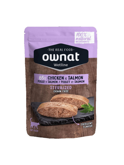 Aliment humide pour chat  Chicken & Salmon Ownat