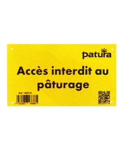 Panneau avertissement Patura