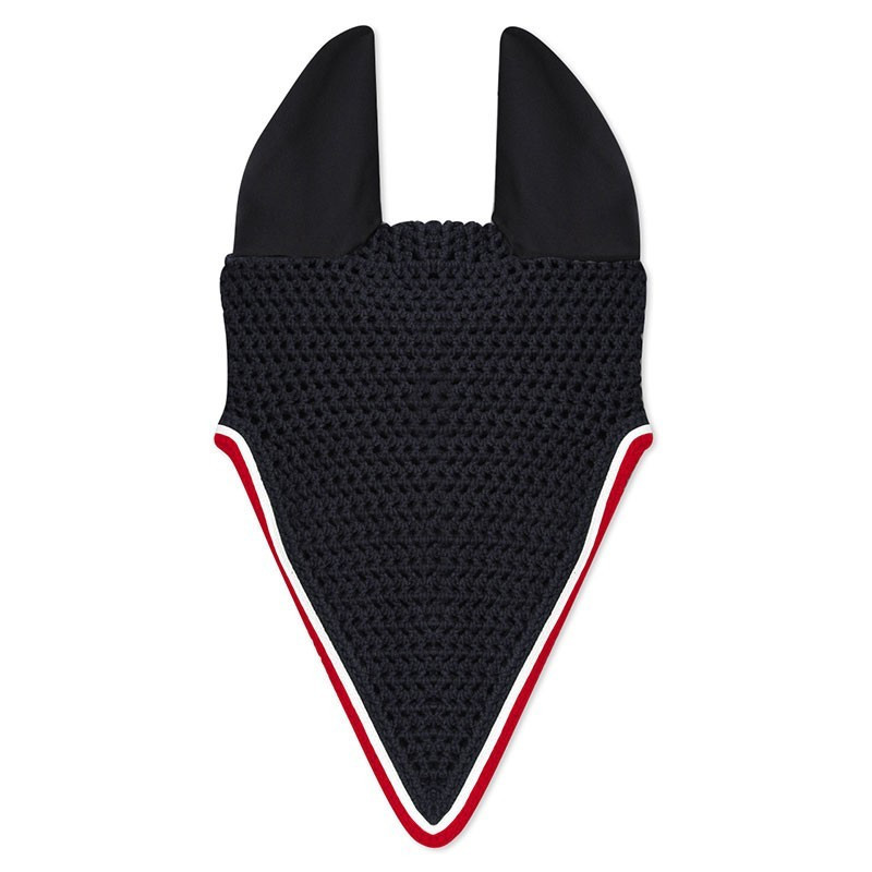 Bonnet Long Cheval Horses - Modèle Loop Respirant Noir - Protection Oreilles Full