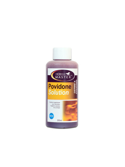 Solution désinfectante Povidone 10% 200ml Horse Master