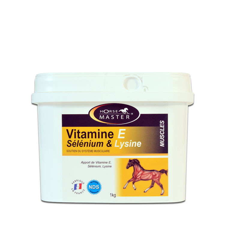 Vitamine E Sélénium & Lysine poudre 1kg Horse Master complément