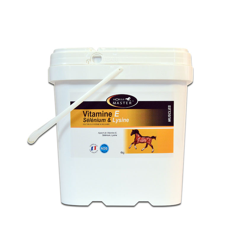 Vitamine E Sélénium & Lysine poudre 4kg Horse Master complément