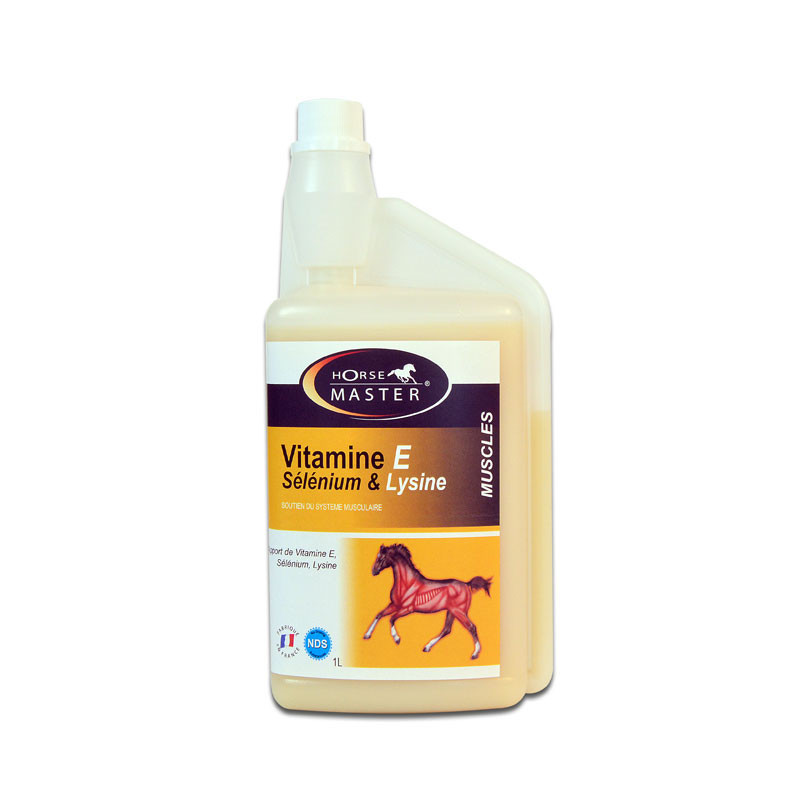 Vitamine E Sélénium & Lysine liquide 1L Horse Master complément
