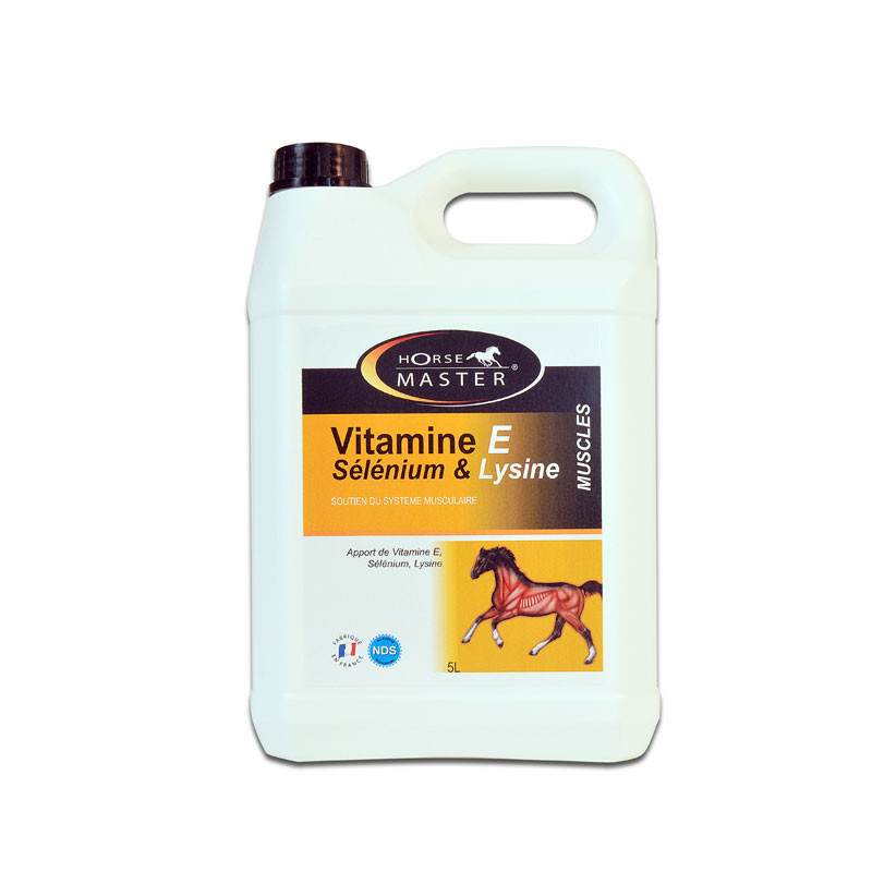 Vitamine E Sélénium & Lysine liquide 5L Horse Master complément