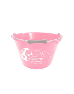 Seau plastique recyclé Ravene rose pale