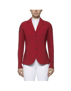 Veste de concours Tech Knit Zip femme Cavalleria Toscana rouge 1
