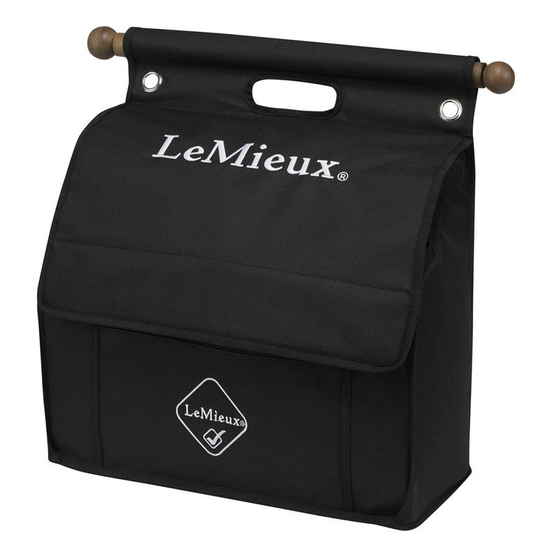 Sac de pansage à suspendre Grooming Bag LeMieux noir fermé Sac de pansage à suspendre Grooming Bag LeMieux noir fermé