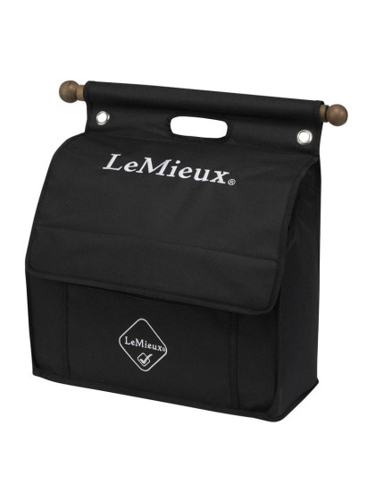 Sac de pansage à suspendre Grooming Bag LeMieux noir fermé