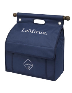 Sac de pansage à suspendre Grooming Bag LeMieux marine fermé
